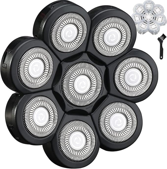 8 Blade Replacement Heads Electric Razor Shaver (8D Black)