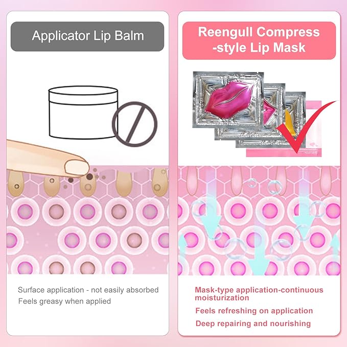30 PCS Lip Mask Collagen Lip Masks Sheet for Dry Lips, Gel Lip Mask Pack for Remove Dead Skin, Moisturizes and Lightens Lip Lines (30 PCS, Watermelom Red)