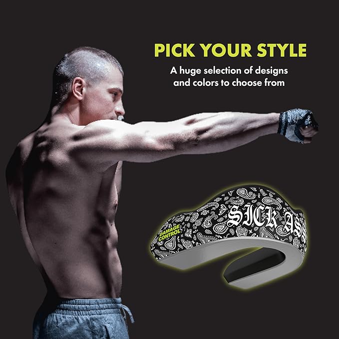 DAMAGE CONTROL Extreme Impact Mouth Guard – Sports Mouthguard for Boxing, MMA, BJJ, Hockey, Rugby, Lacrosse, & More – Mouthpiece for Teeth & Jaw Protection, for Youth & Adults