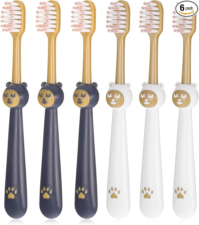 6 Pack Extra Soft Toothbrush for Sensitive TeethWith Adult Wide Head Soft Hair Toothbrush Deep Cleaning Flossing Toothbrushes Adult Manual Toothbrushes Set Effectively Clean Sensitive Teeth or Gingiva