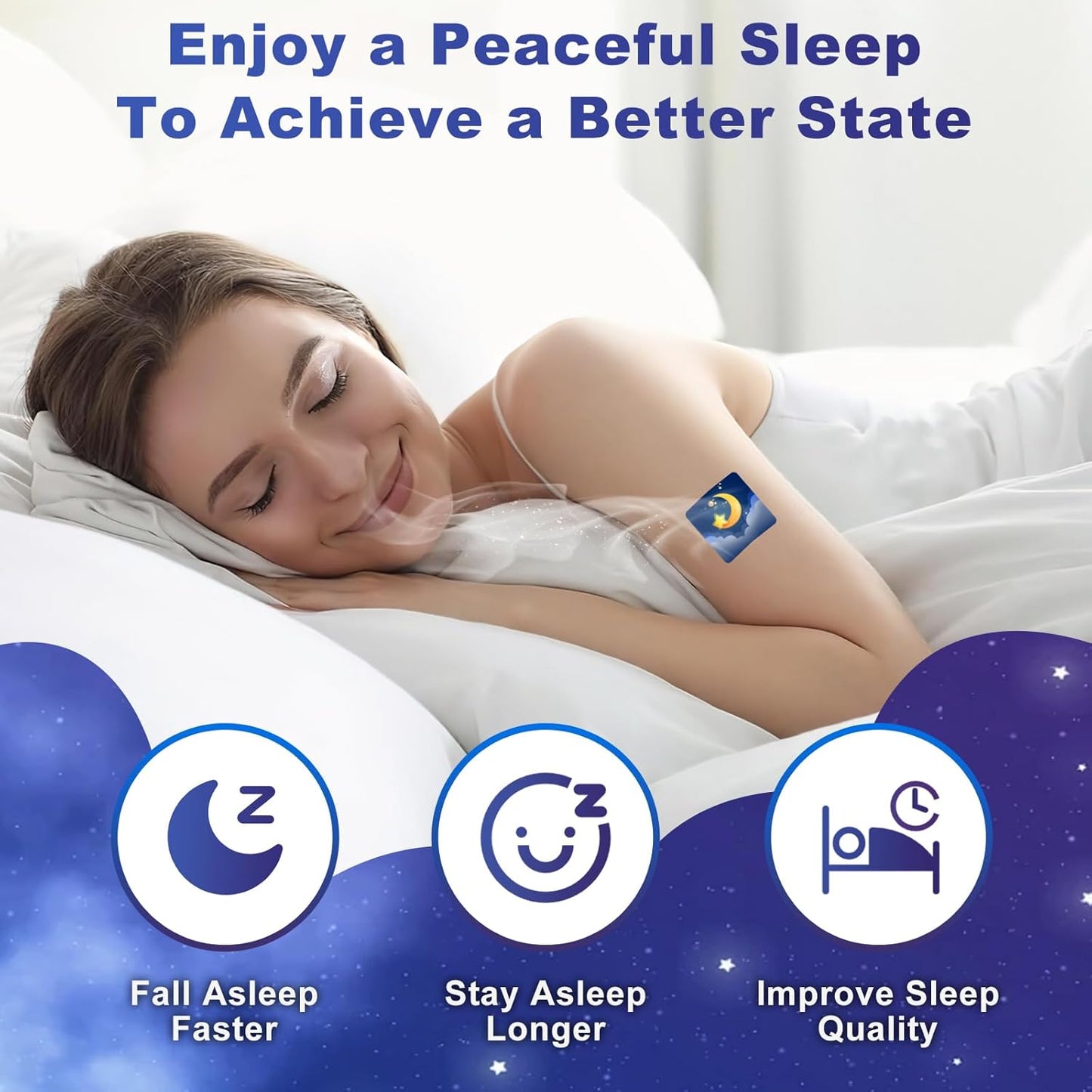 Sleep Patches for Adults Extra Strength with Melatonin & Valerian – 72 Count Natural Overnight Sleep Support Patches