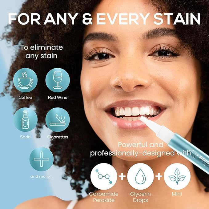 Venus Visage Teeth Whitening Pen (1 Pack) - Effective Teeth Whitening Gel - 10+ Uses - Professional Formula - Mint Flavor - No Sensitivity