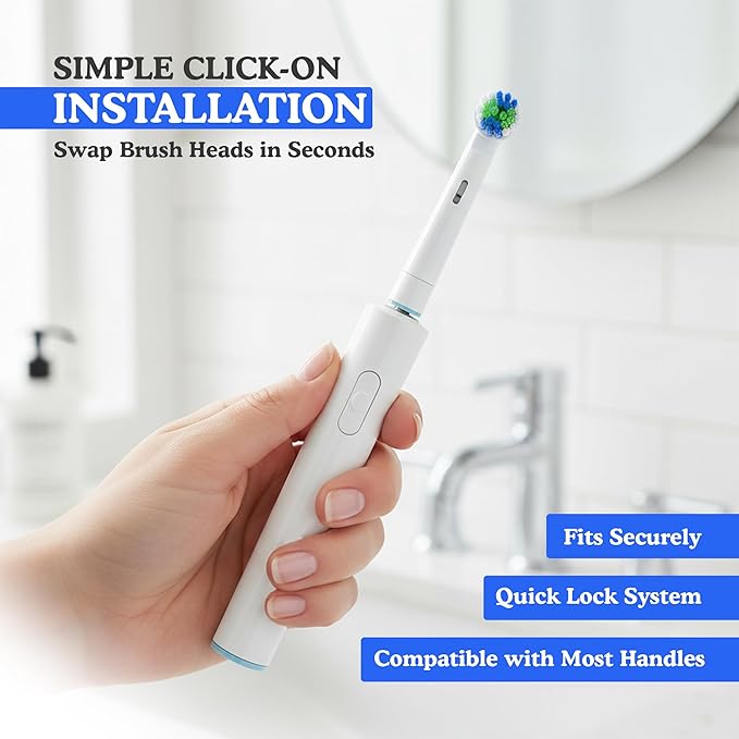 Toothbrush Replacement Heads 12 Pack Compatible with Oral B Professional Care, Triumph, Smart Series, Trizone & Vitality Models – Precision Clean Soft Bristles for Deep Plaque Removal