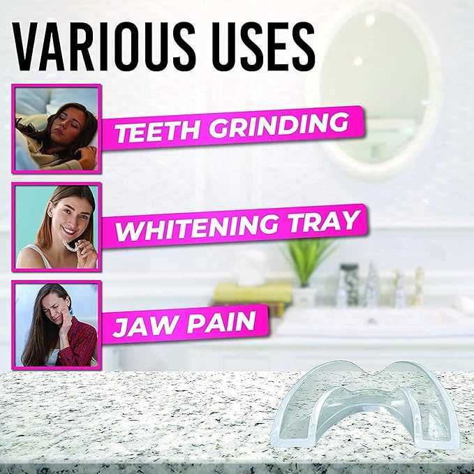 HONEYBULL Anti Grinding Guard Set [12 Pack - Thin] Comes in Smaller Size for Better Comfort | Comfortable Custom Mouth Guard for Nighttime Teeth Grinding
