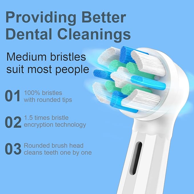 10 Pack IO Replacement Heads Compatible with Oral B IO 2/3/4/5/6/7/8/9/10/Deep Clean Series Electric Toothbrushes, Brush Heads Compatible with Oral B iO (White)