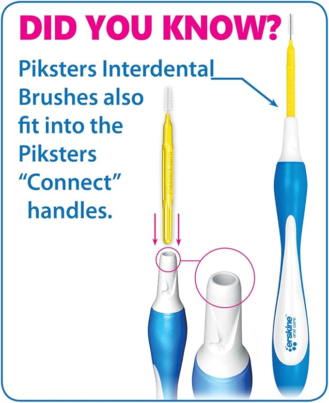 Piksters Interdental Brushes, Size 1, Purple Handle
