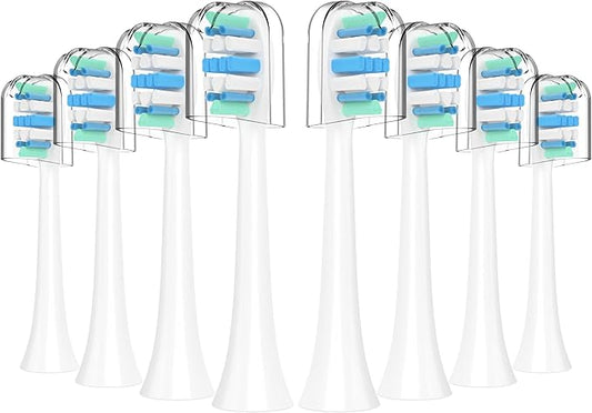 Electric Toothbrush Heads for Philips Sonicare Replacement Heads C1,C2,4100, Replacement Brush Head Compatible with Phillips Sonicare Electric Toothbrushes C2,C1, for Philips Sonic Care Brush,8 Pcs