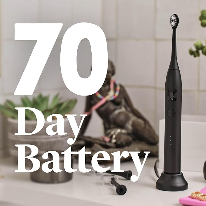 Made by Dentists PRO‑X Sonic Electric Toothbrush for Adults– Dentist‑Designed Rechargeable Toothbrush,9× More Plaque Removal, 70 Day Battery Life, USB‑C Fast Charge, 3 Modes, Travel Case & Extra Heads