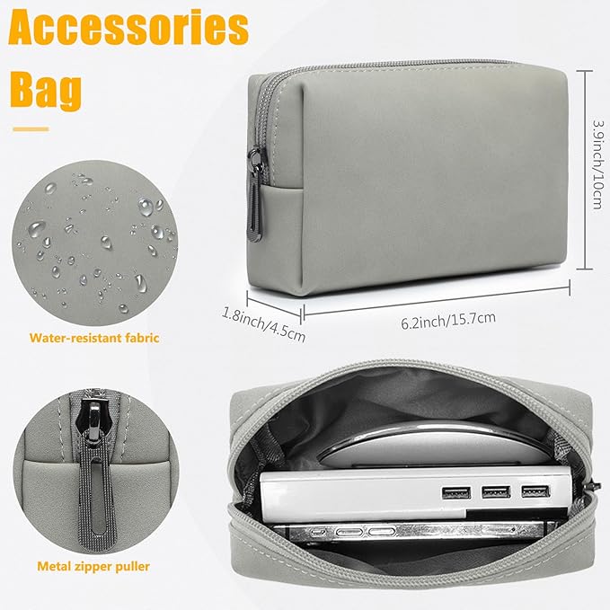 HYZUO 13.3-14 Inch Laptop Sleeve Case with Stand Feature for MacBook Pro 14 M5/M4/M3/M2/M1 2026-2021, MacBook Pro/Air 13.3, 13" 13.5" 13.8" Surface Laptop, HP Spectre X360 13/14, Light Gray