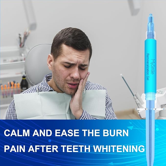 MySmile Remineralization Gel, Remineralizing Gel for Reduce Teeth Sensitivity After Teeth Whitening, Teeth Desensitizing Gel, Strengthen Tooth Enamel, Great for Sensitivity Treatment, 3ML*3PCS