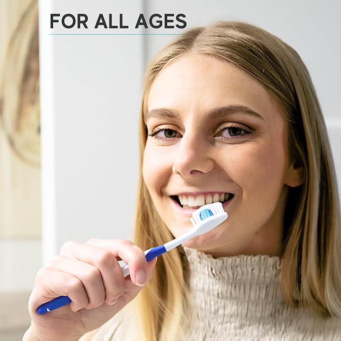 4 Pack Toothbrushes for Adults - Individually Wrapped Medium Bristle Toothbrushes with Covers - Multi-Color Pack - Convenient & Affordable Dental Care for Travel, Hotels, Airbnb, Missions & More