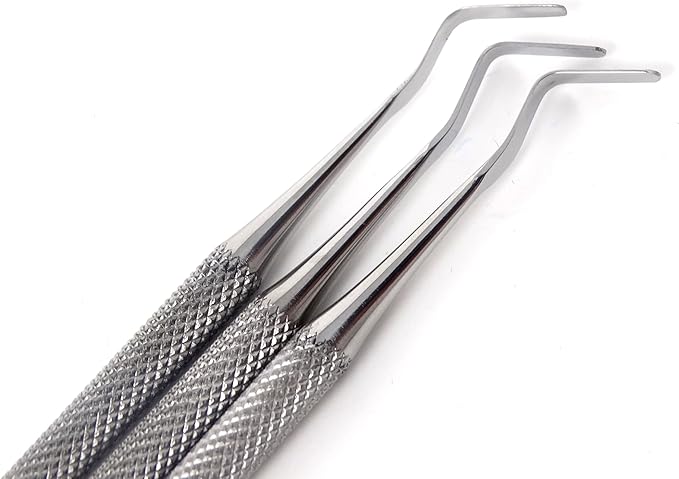 Set of 3 pcs Dental Heidmann Spatula Composite Plastic Filling Restorative Scalers Kit Instruments with Ergonomic Non Slip Handle