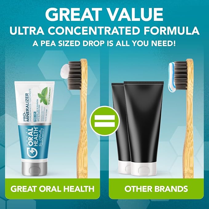 Great Oral Health Dentist Formulated Trio Bundle - Remineralizer Nano-Hydroxyapatite Wintermint Toothpaste - Mint Oral Probiotics for a Healthy microbiome- OraRestore Oral Health Essential Oil Blend