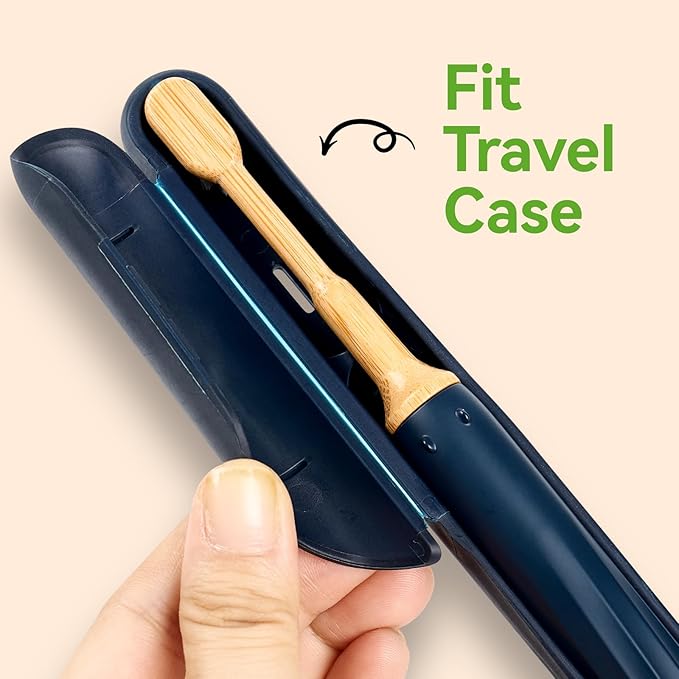 Bamboo Toothbrush Heads Compatible with Philips One by Sonicare, Extra Soft Castor-Oil Bristles for Sensitive Teeth, Eco-Friendly & Gentle Cleaning