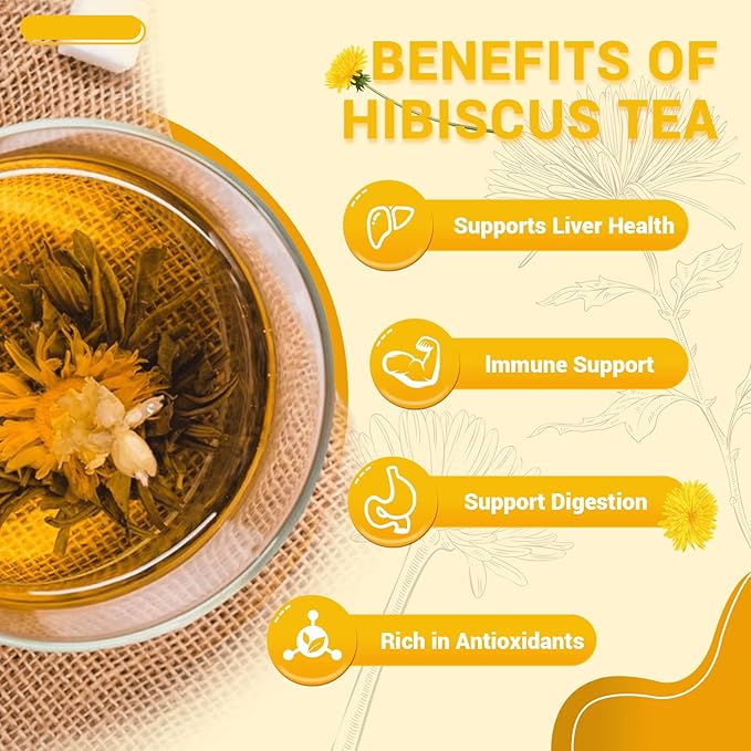 Dandelion Leaf & Root Herbal Tea-Caffeine-free herbal tea，No Sugar，80 Teabags
