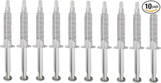 Bright White Smile 35% Teeth Whitening Gel Refills 10 Pack Bleaching Gel, No Sensitive Teeth Whitener, Great for Sensitive Tooth Whitening, Works with Teeth Whitening LED Light and Trays (10 X 5ML)