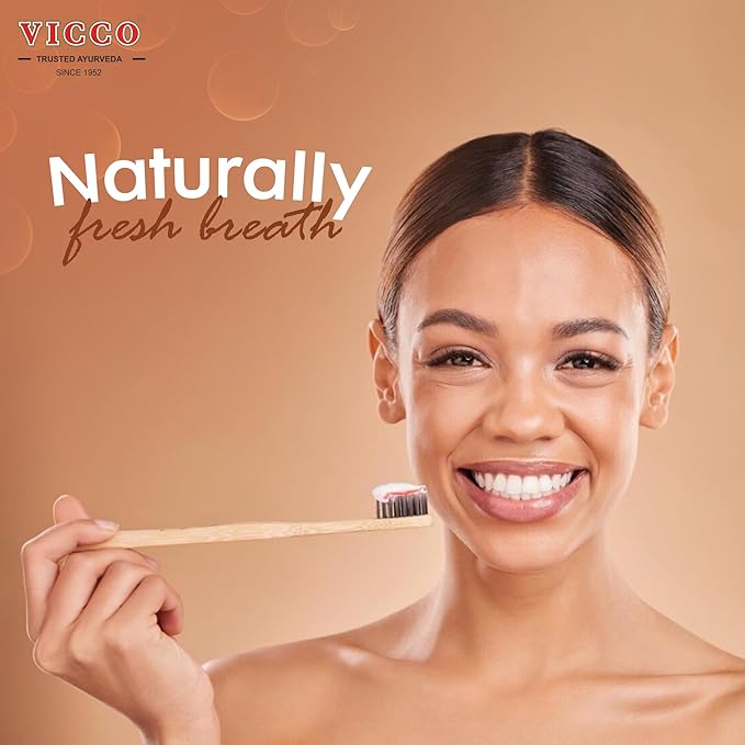 Vicco Vajradanti Ayurvedic Herbal Toothpaste by Vicco – 70 Year Legacy of Ayurveda, Cinnamon Flavour, with 18 Ayurvedic Herbs & Barks, 100% Natural, Vegan, Fluoride-Free & Cruelty-Free – 7 oz (1 Pack)