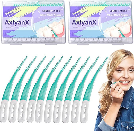 168PCS Dental Picks for Teeth Cleaning,Disposable Interdental Brushes Between Teeth,Dental Brush Picks for Teeth Health and Cleaning,Dental Floss Picks,Braces Flossers