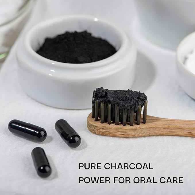 Activated Coconut Charcoal Capsules- Supports Health - Vegan, Organic, Non-GMO, No Additives - X-Large Bottle 210 Count - Pack of 3