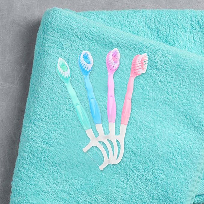 10pcs Mini Travel Toothbrush Kit with Soft Bristles Disposable Portable Oral Care for Single Use and Convenient On-The-go Cleaning