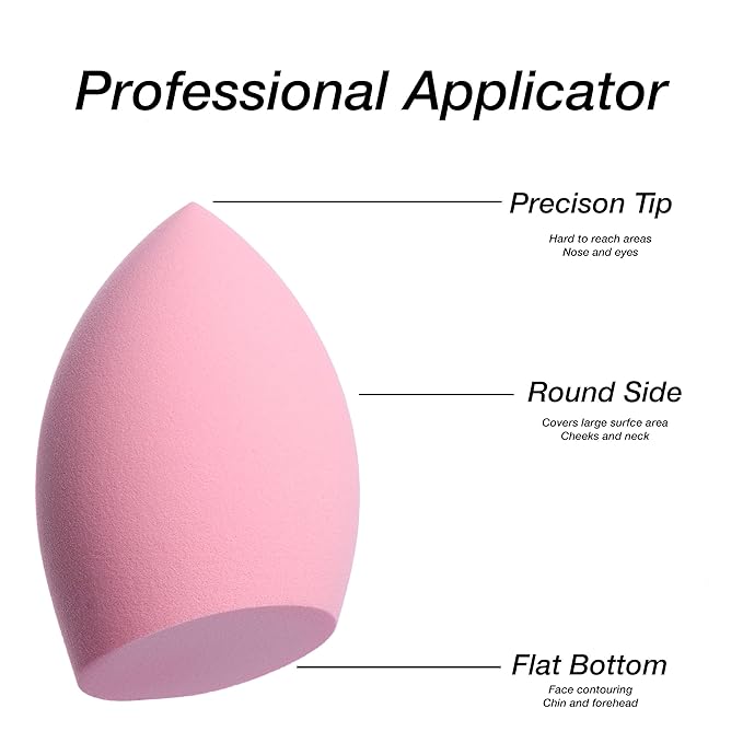 12pc Beauty Blenders Value Pack - Assorted Cosmetic Makeup Sponge Beauty Blender Set For Foundation, Blush, Concealer, Eyeshadow, Contour & Highlighter Pastel