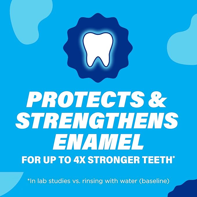 ACT Kids Anticavity Fluoride Mouthwash, Sugar & Alcohol Free Mouth Rinse Strengthens Teeth, Simply Strawberry, 16.9 fl. oz.(Pack of 3)