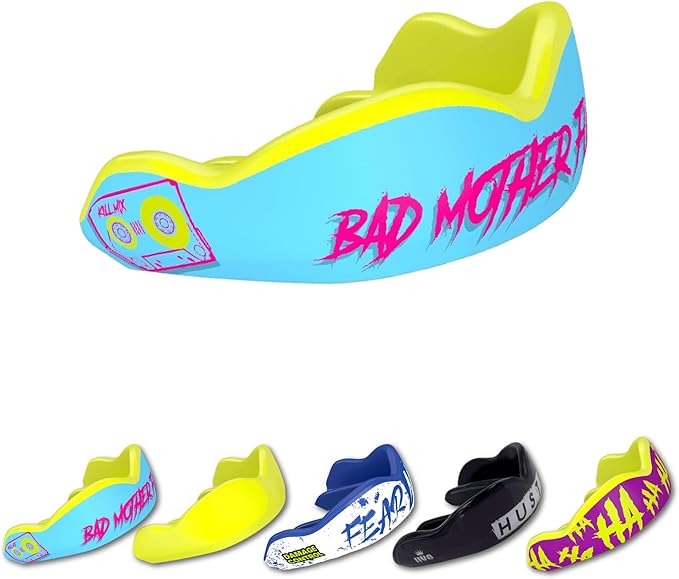 DAMAGE CONTROL High-Impact Mouth Guard – Sports Mouthguard for Boxing, Football, Hockey, Lacrosse & Basketball, Protects Teeth & Jaw, Protective Mouthpiece for Adults & Youth (Adult, BMF 2.0)