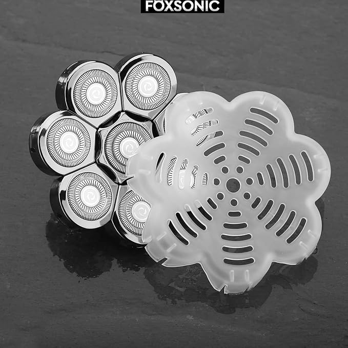 FOXSONIC 8 Blades Head Shaver Replacement Heads for Many Main Brands Electric Shaver Razor Bald Men