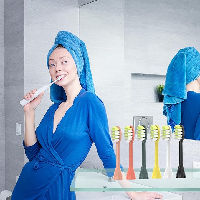 One Series Replacement Toothbrush Heads Pisonicleara Compatible with sonicare Philips One Series BH1022/03 HY1100/02 HY1102 (8-pc) Battery Brush, Mango Snow White Travel Refill