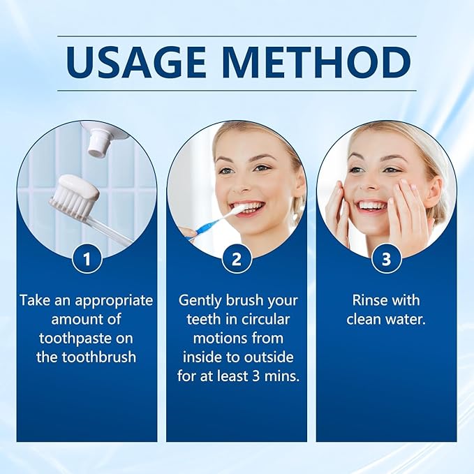 Hydroxyapatite Toothpastes for Enamel Protection and Tooth Strengthening, Fluoride-Free Formula for Sensitive Teeth, Gentle and Effective Formula, Gentle Mint, Fresh Breath (2PCS)