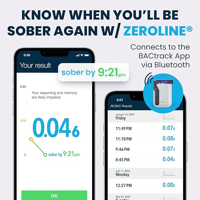 BACtrack Mobile Smartphone Breathalyzer (2 Pack) | Professional-Grade Accuracy | Smartphone Connectivity | Compatible w/Apple iPhone, Google & Samsung Android Devices | Apple HealthKit Integration