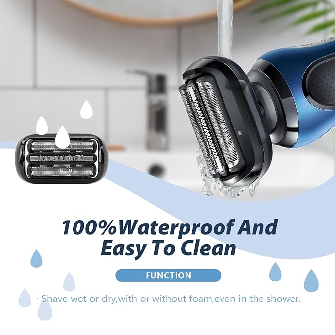 Series 5/6 53B Replacement Head Shaver Head Compatible with Series 5 Shaving Razor Head, Suitable for 5020cs 5018s 5035s 5049cs 5050cs 6020s 6040cs 6075cc