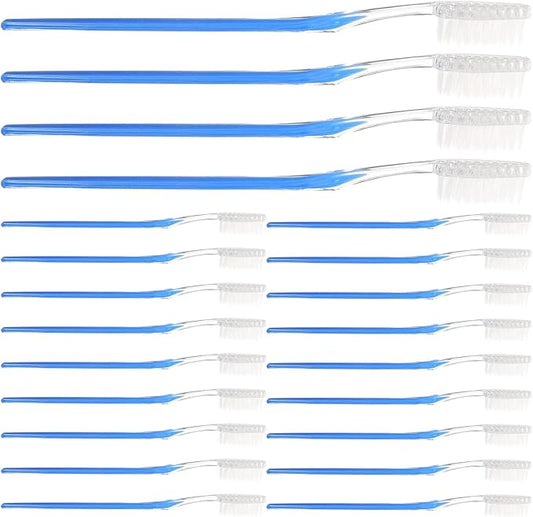 Disposable Plastic Toothbrushes 50pcs Travel Size Soft Bristle Manual Toothbrush Set for Camping Hotel and On-The-go Oral Care