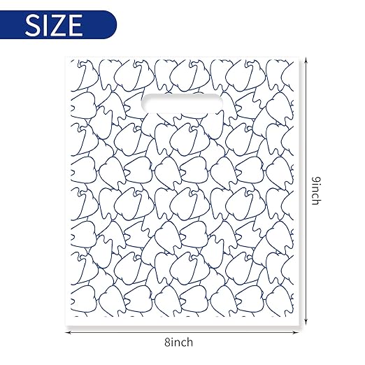 100 Pcs Dental Bags, Tooth Patient Care Dental Bags, 9 x 8 Inches Dental Goodie Bags, for Dental Clinics, Schools and Patient use (Style 8)
