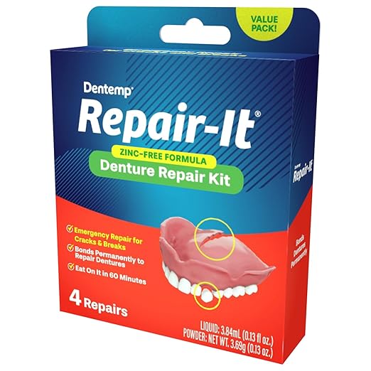 Dentemp Repair Kit - Repair-It Advanced Formula Denture Repair Kit - Denture Repair Kit Repairs Broken Dentures - Denture Repair to Mend Cracks & Replace Loose Teeth (Value Size)