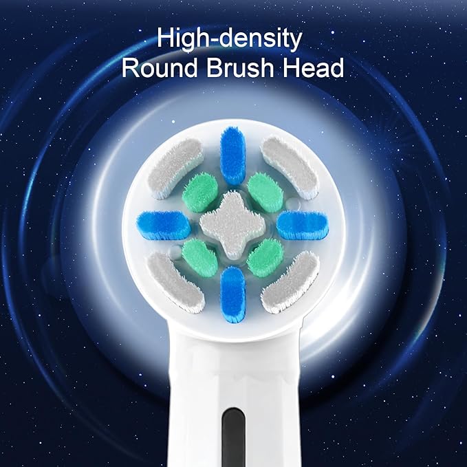 12 Pcs IO Replacement Heads Compatible with Oral B IO 2/3/4/5/6/7/8/9/10/Deep Clean Series Electric Toothbrushs, Toothbrush Heads with Medium Bristles Compatible with Oral B IO (White)
