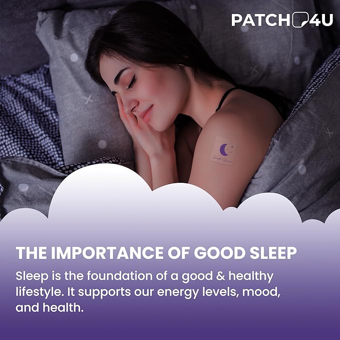 Sleep Patches for Adults Extra Strength | Easy-to-Apply Sleep Patch with Melatonin & Valerian | Relax & Wake Up Refreshed | Long-Lasting Night Comfort for Men & Women | 42 Patches
