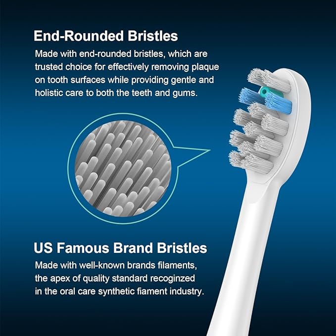 3 Pack Toothbrush Replacement Heads Compatible with WaterPik Sonic Fusion 2.0, FitMount Flossing Brush Head Fit for Water-Pic SF-01 SF-02 and 2.0 SF-03 SF-04