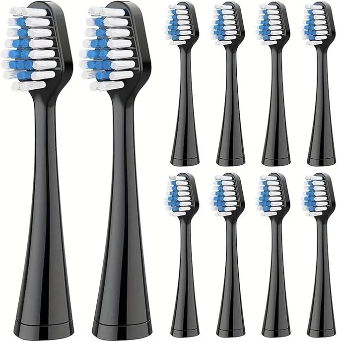 Compatible for AquaSonic Duo Series Replacement Toothbrush Heads for & Home Dental Center(10pcs White)