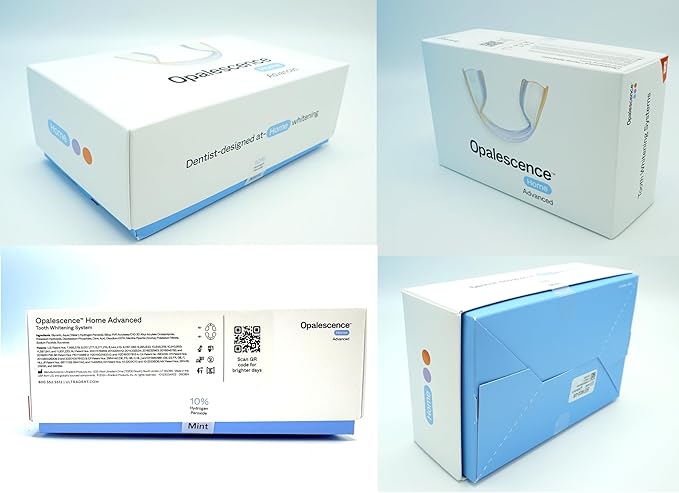 Opalescence GO Home Advanced Teeth Whitening Trays 10% (10 Treatments) Hydrogen Peroxide PF Whitening Prefilled Kit - Developed by Leaders in Professional Whitening - 5821-T