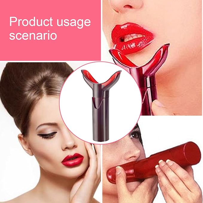 Lip Plump, Lip Plumper Tool Portable Self-Suction Manual Massage Lip Plumper Device Circulation Enhance Lip Lines Reduce Lip Plumper for Plumper Lips, Lip Plumper