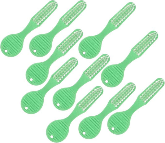 HOLIDYOYO 10pcs Prison Toothbrushes Large Head Soft Bristles Manual Toothbrushes with Short Handle for Institutional Use and Travel