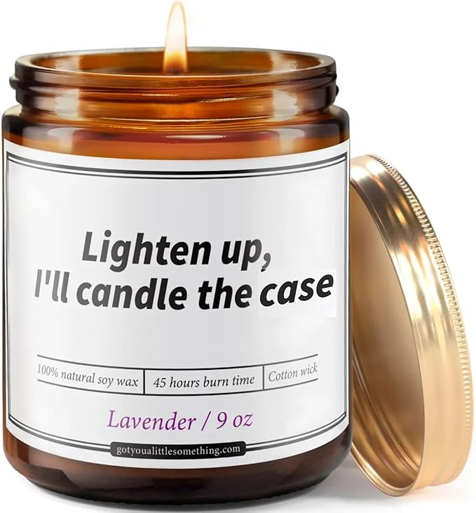 Lawyer Gifts for Women – Lavender Scented Candle | Funny Birthday Candle for Lawyer, Law School Graduation, Bar Exam, Presents for Attorney, Office Desk Present - Law Gifts for Appreciation, Christmas