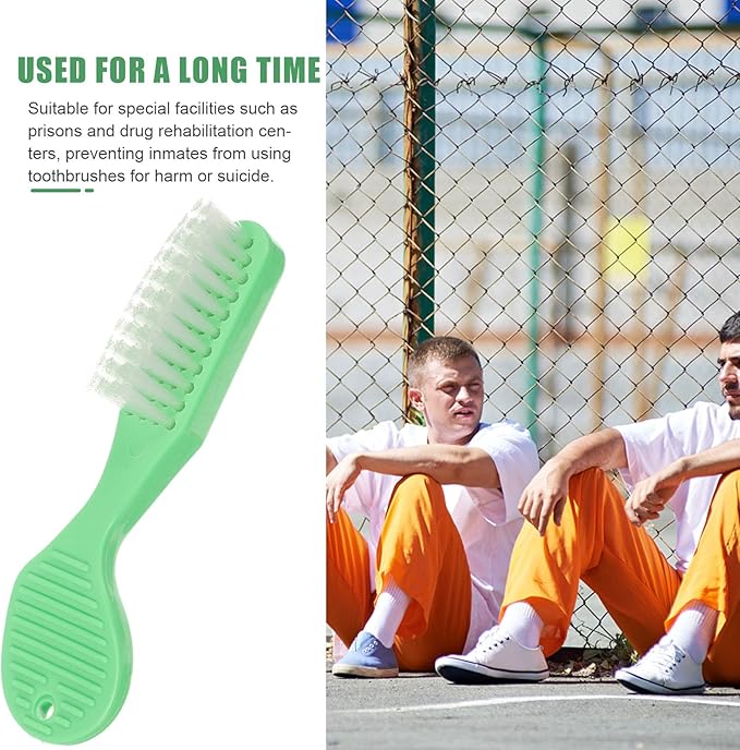 HAKIDZEL Prison Toothbrush Set 10Pcs Small Manual Toothbrushes Soft Bristles Short Handle Oral Cleaning Brush for On-The-Go Use and Household Teeth Care