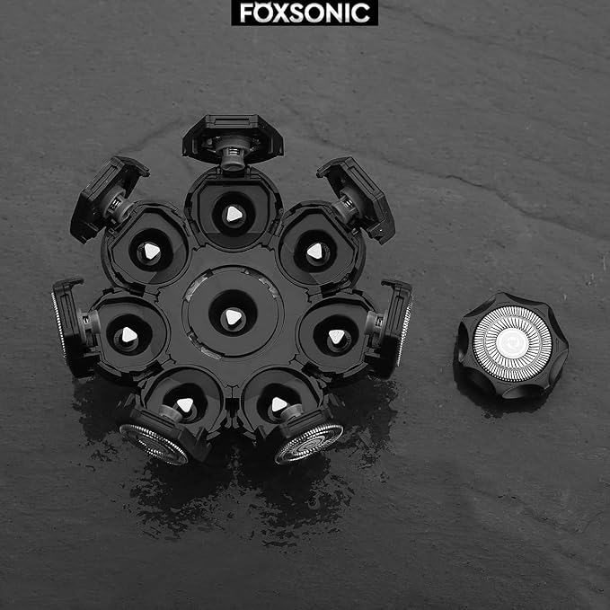 FOXSONIC 8 Blades Head Shaver Replacement Heads 8 Heads for Head Shaver Many Main Brands Electric Shaver Razor Bald Men Head Shaver Blades