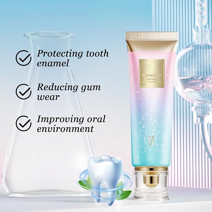 Dazzle White 2Pcs Niacinamide Whitening Toothpaste, Fresh Breath, Remove Tooth Stains