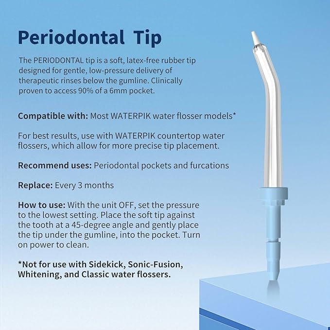 Replacement Heads for Waterpik, Replacement Picks for Water Pik Water Flosser (8 Tips Combo + Storage Case + Travel Case)