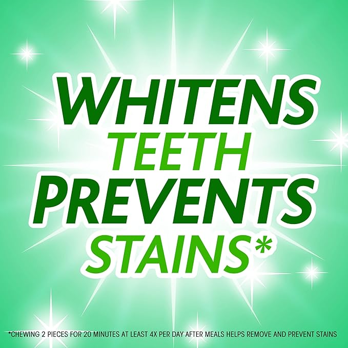 Trident White Spearmint Sugar-Free Chewing Gum, 9 Pack of 16 Pieces (144 Total Pieces)
