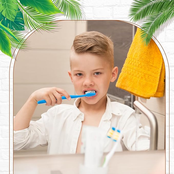 Tioncy 1000 Pieces Disposable Toothbrushes Individually Wrapped Toothbrushes Bulk Soft Bristle Tooth Brush Travel Manual Brush for Adults Camping Homeless Office Dental Care