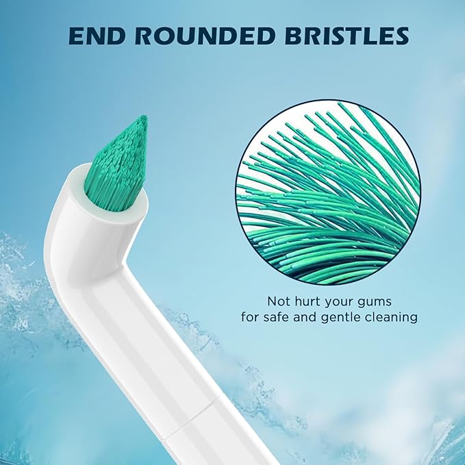 Replacement Orthodontic Toothbrush Heads for Philips Sonicare, Extra Small End Tuft Head, White, 5 Pack (White, Medium)